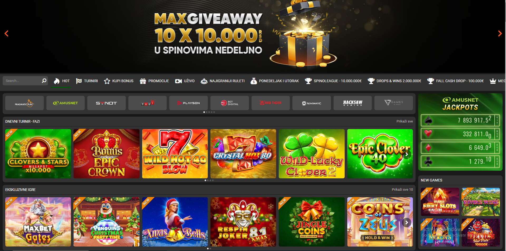 Maxbet slot igre