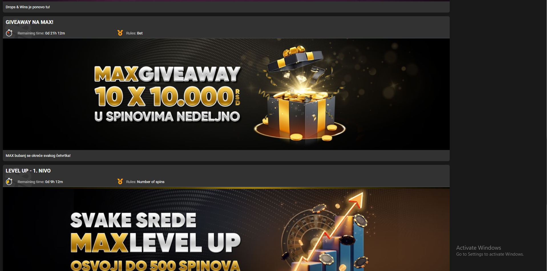 Maxbet bonus