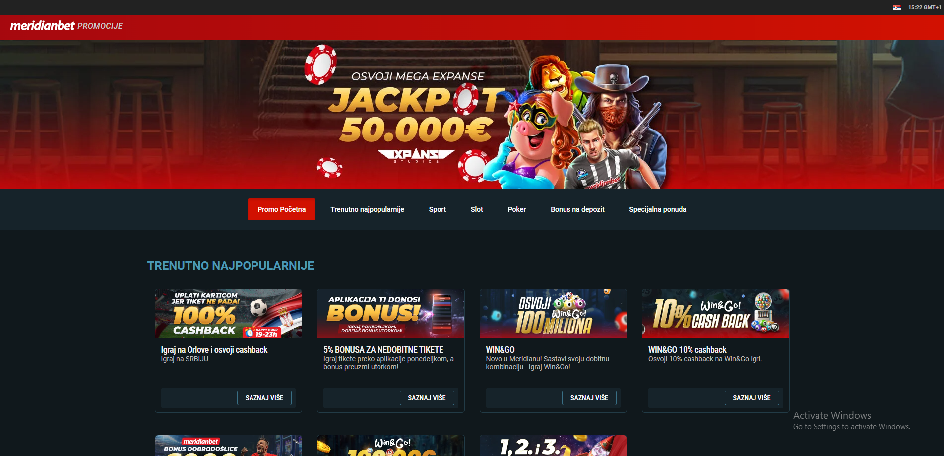 Meridianbet bonus slot