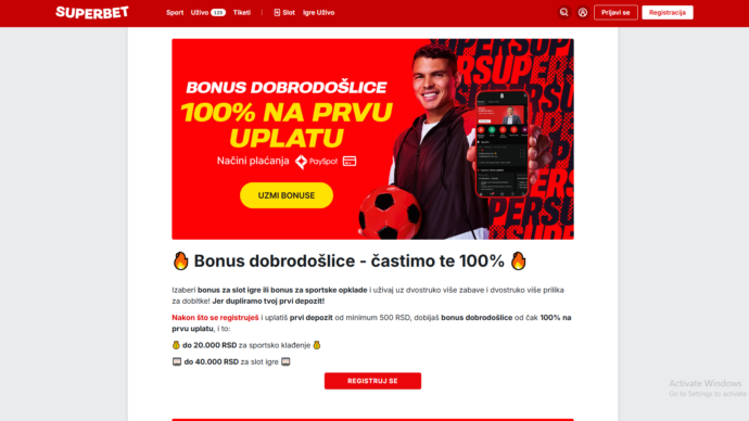 Superbet aplikacija Srbija — mobilno klađenje i tiket