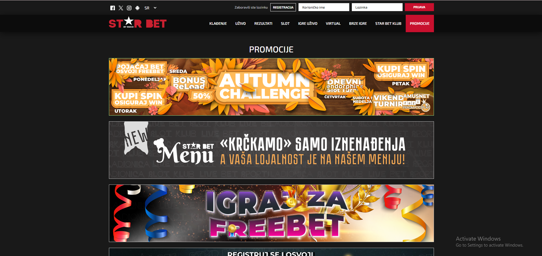 Star Bet bonus