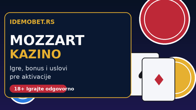 Mozzart kazino Srbija 2026 — igre, bonus i uslovi
