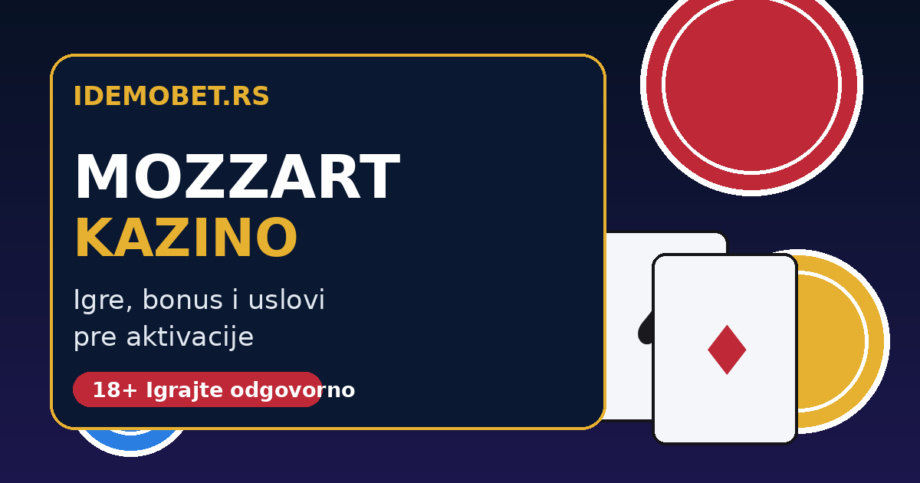 Mozzart kazino Srbija 2026 — igre, bonus i uslovi