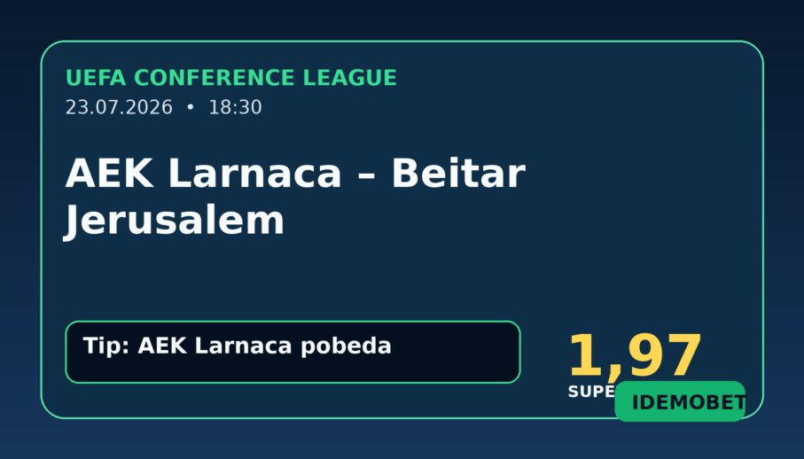 AEK Larnaca – Beitar Jerusalem tipovi, savjeti i kvote