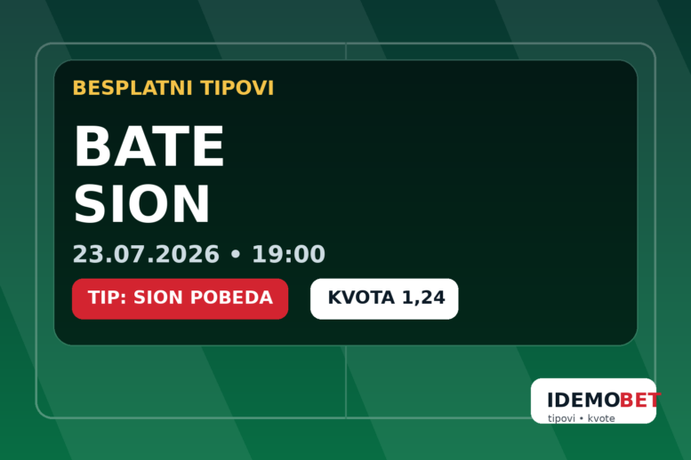BATE – Sion – IdemoBet tipovi i kvote