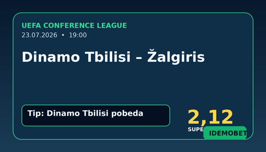 Dinamo Tbilisi – Žalgiris tipovi, savjeti i kvote