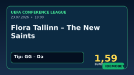 Flora Tallinn – The New Saints tipovi, savjeti i kvote