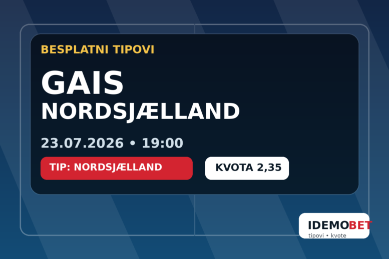 GAIS – Nordsjælland – IdemoBet tipovi i kvote