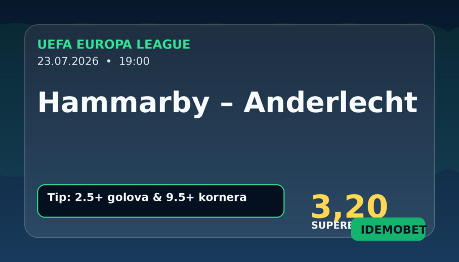 Hammarby – Anderlecht tipovi, savjeti i kvote