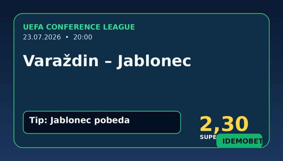 Varaždin – Jablonec tipovi, savjeti i kvote