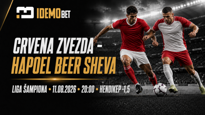 Crvena Zvezda – Hapoel Beer Sheva Tipovi, savjeti i kvote – IdemoBet