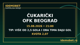 Čukarički – OFK Beograd tipovi, savjeti i kvote – IdemoBet