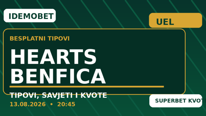Hearts – Benfica tipovi, savjeti i kvote
