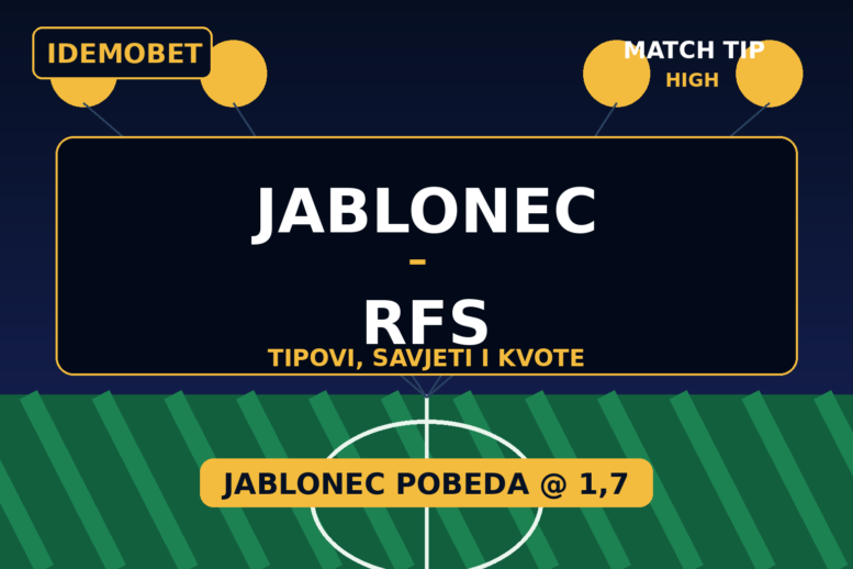 Jablonec – RFS Tipovi, savjeti i kvote – Idemobet