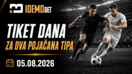 Tiket Dana Za Dva Pojačana Tipa 05.08.2026 – IdemoBet