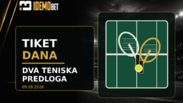Tiket Dana 09.08.2026 – dva teniska predloga – IdemoBet