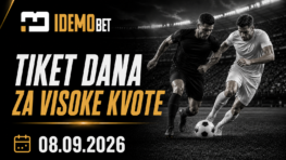 Tiket Dana Za Visoke Kvote 08.09.2026 – dva fudbalska tipa