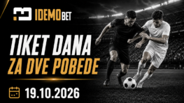 Tiket dana 19.10.2026 – IdemoBet
