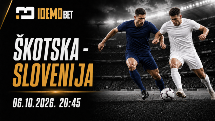 Škotska – Slovenija – IdemoBet tipovi i kvote 06.10.2026