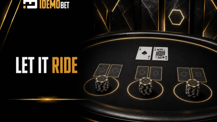 Let It Ride poker – tri početna uloga, karte i žetoni