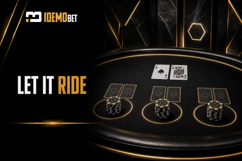 Let It Ride poker – tri početna uloga, karte i žetoni