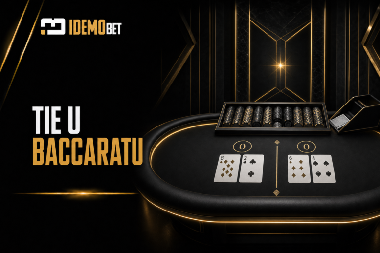 Tie opklada u baccaratu – nerešen Player i Banker rezultat