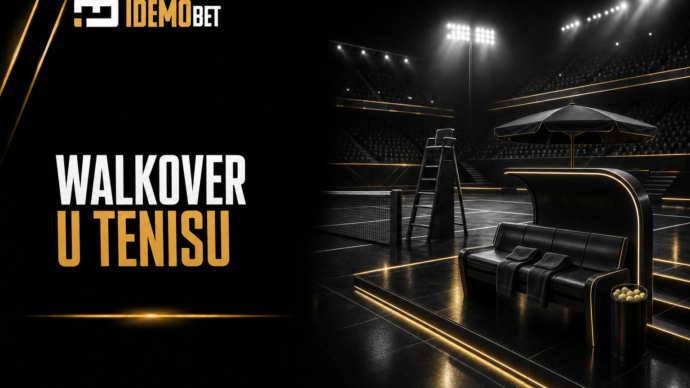 Walkover u tenisu – prazan teniski teren pre početka meča
