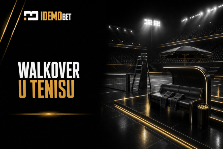 Walkover u tenisu – prazan teniski teren pre početka meča